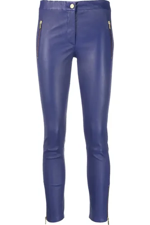 arma leder Legging en cuir à coupe courte