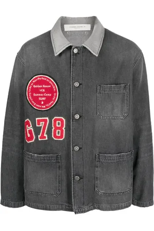 Golden Goose Veste en jean à détail de patch