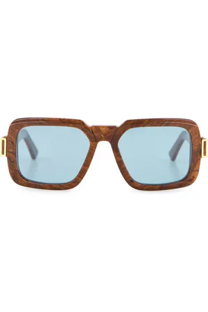Retrosuperfuture Lunettes de soleil Zamalek à effet écaille de tortue