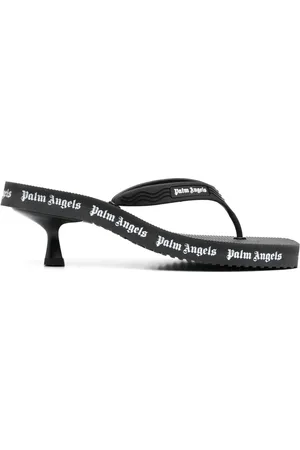 Palm Angels Tongs à logo imprimé