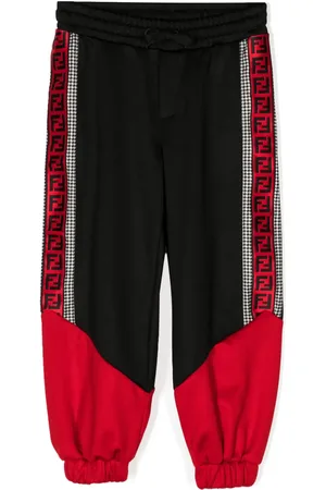 Fendi Pantalon de jogging à bandes monogrammées