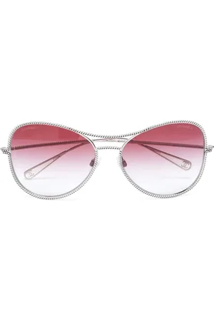 CHANEL Lunettes de soleil à détail de chaîne