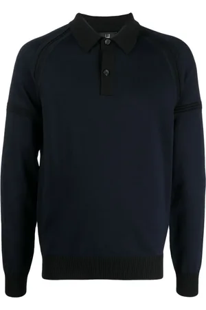 Dunhill Polo en laine à manches raglan
