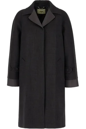 Fendi Manteau à fermeture dissimulée