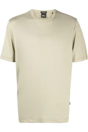 HUGO BOSS T-shirt à patch logo en coton mélangé
