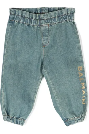 Balmain Jean fuselé à logo imprimé