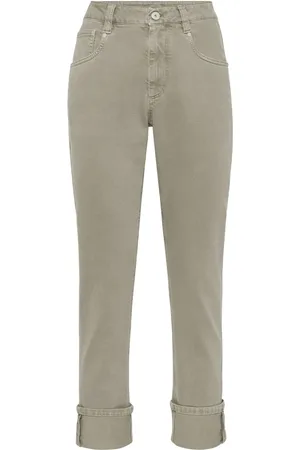Brunello Cucinelli Jean droit Monili à taille mi-haute