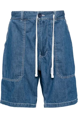 Chocoolate Short en jean à taille à lien de resserrage