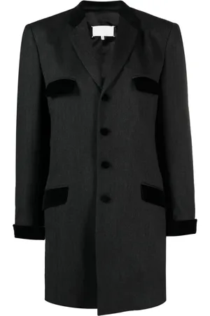 Maison Margiela Manteau à empiècements en velours
