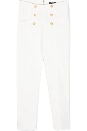 Balmain Pantalon à boutons embossés