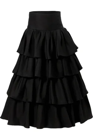 Carolina Herrera Jupe mi-longue à volants superposés