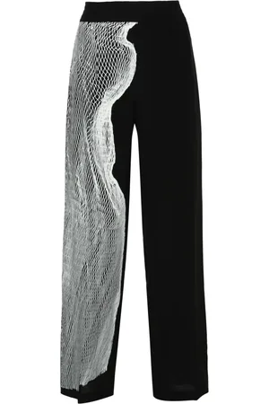 Victoria Beckham Pantalon de pyjama à imprimé graphique