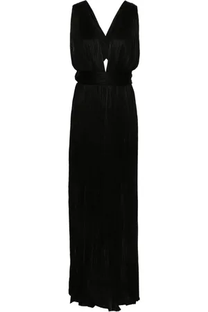 MARIA LUCIA HOHAN Robe longue Kim à design plissé