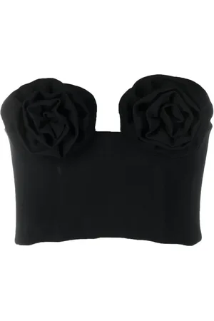 MAGDA BUTRYM Haut bustier à appliques fleurs