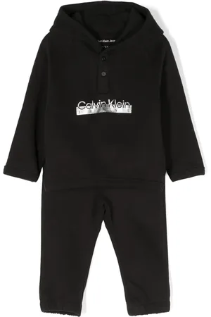 Calvin Klein Survêtement en coton à logo imprimé
