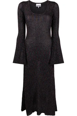 Ganni Robe longue à détails pailletés