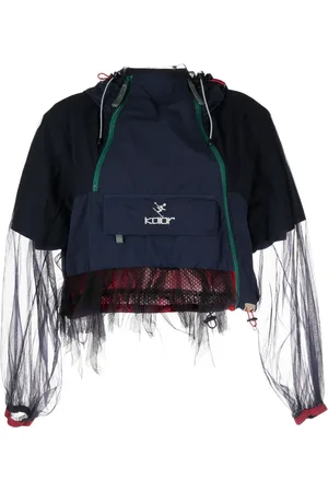 Kolor Veste drapée à logo imprimé