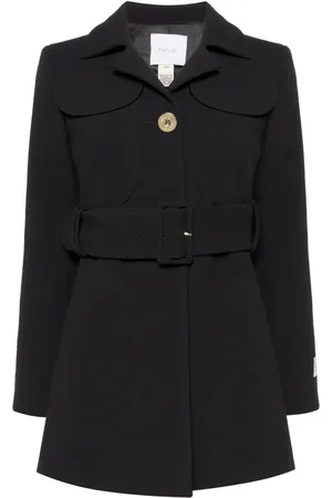 Patou Manteau en laine vierge à taille ceinturée