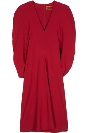 Colville Robe mi-longue à manches bouffantes