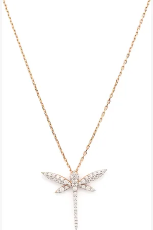 ANAPSARA Collier Mini Dragonfly en 18ct pavée de diamants
