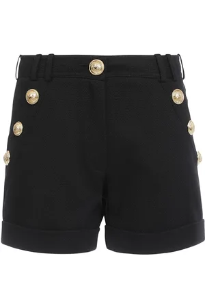 Balmain Short en piqué à coupe courte