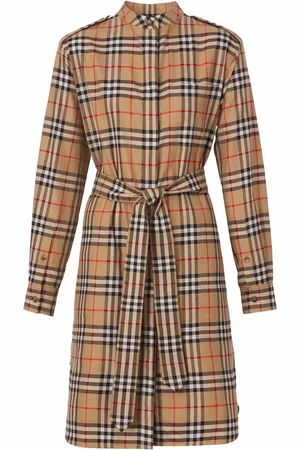 Burberry Robe-chemise à motif Vintage Check