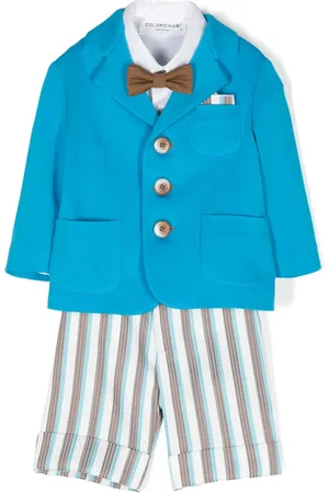 COLORICHIARI Ensemble haut-short à rayures