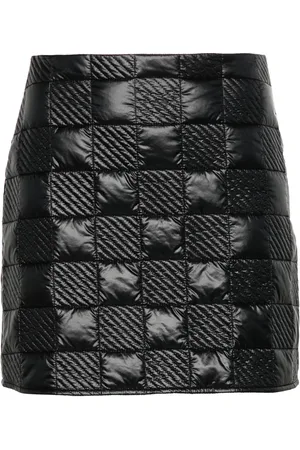 Moncler Minijupe matelassée à patch logo
