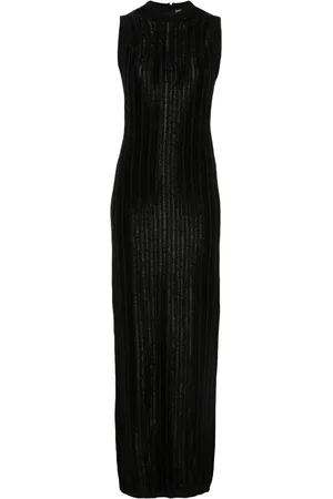 Tom Ford Robe en maille nervurée à coupe longue