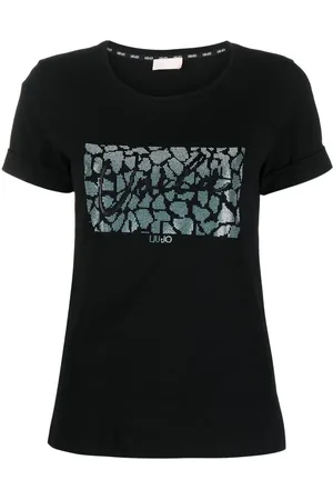 Liu Jo T-shirt à logo strassé