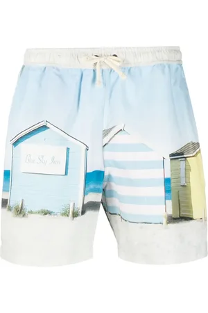 BLUE SKY INN Short de bain à imprimé graphique