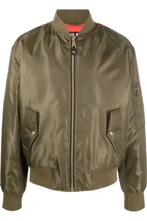 VERSACE Veste bomber zippée à logo imprimé