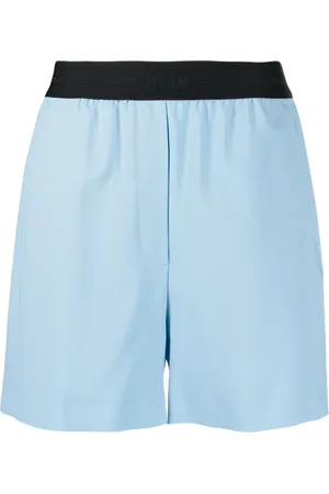 Msgm Short en laine stretch à bande logo