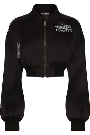 Dolce & Gabbana Veste crop à logo imprimé