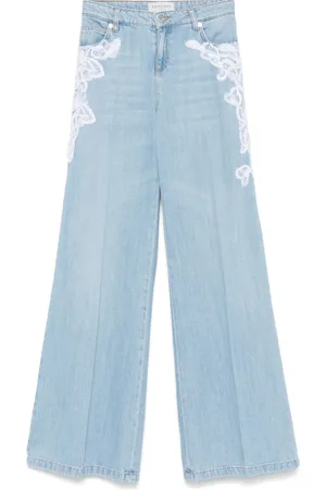 Ermanno Firenze Jean à détails en dentelle