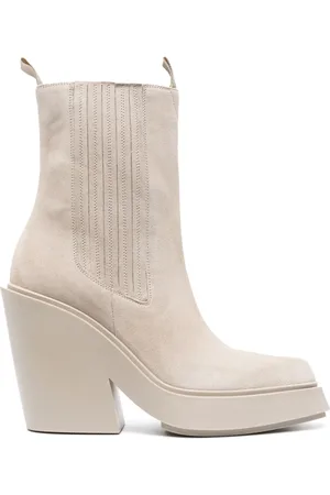 vic matiè Bottines en daim à bout pointu 120 mm