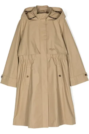 Fendi Trench à logo brodé