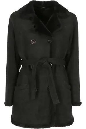 VERSACE Manteau en daim (années 1990)