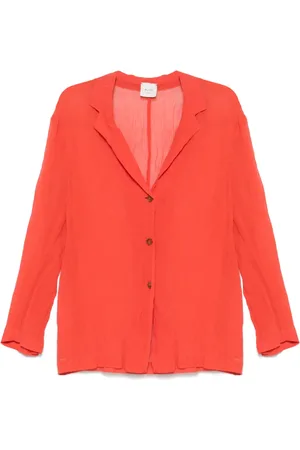 ALYSI Blazer à effet froissé