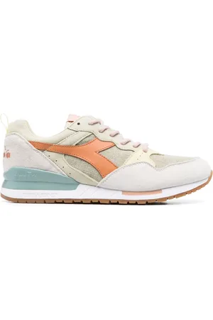Diadora Baskets en daim à design colour block