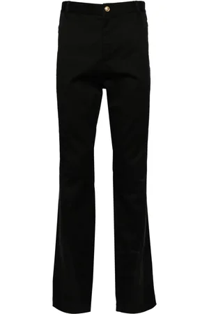 VERSACE Pantalon en coton à coupe droite