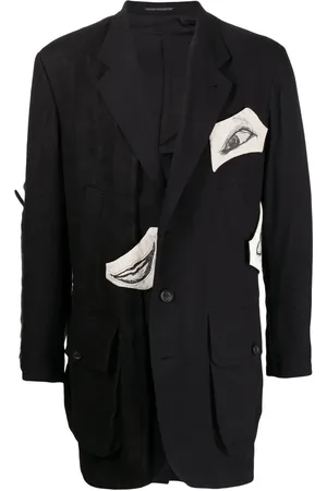 YOHJI YAMAMOTO Blazer à imprimé graphique