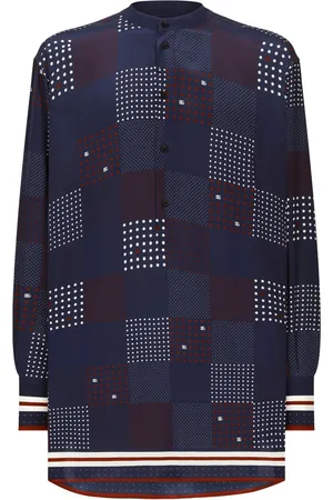 Dolce & Gabbana Chemise en soie à imprimé géométrique