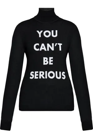 Moschino Haut à slogan en intarsia