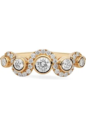 Lark & Berry Bague Wave en 18ct pavée de diamants