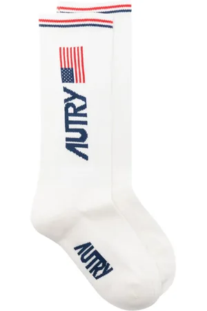 Autry Chaussettes à logo en intarsia