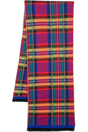 Saint Laurent écharpe à motif tartan (années 1980)