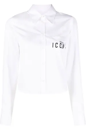Dsquared2 Chemise crop à imprimé Icon