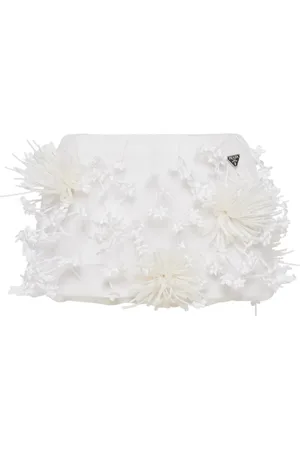 Prada Jupe mi-longue en organza à broderies