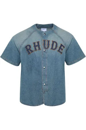 Rhude Chemise Baseball en jean